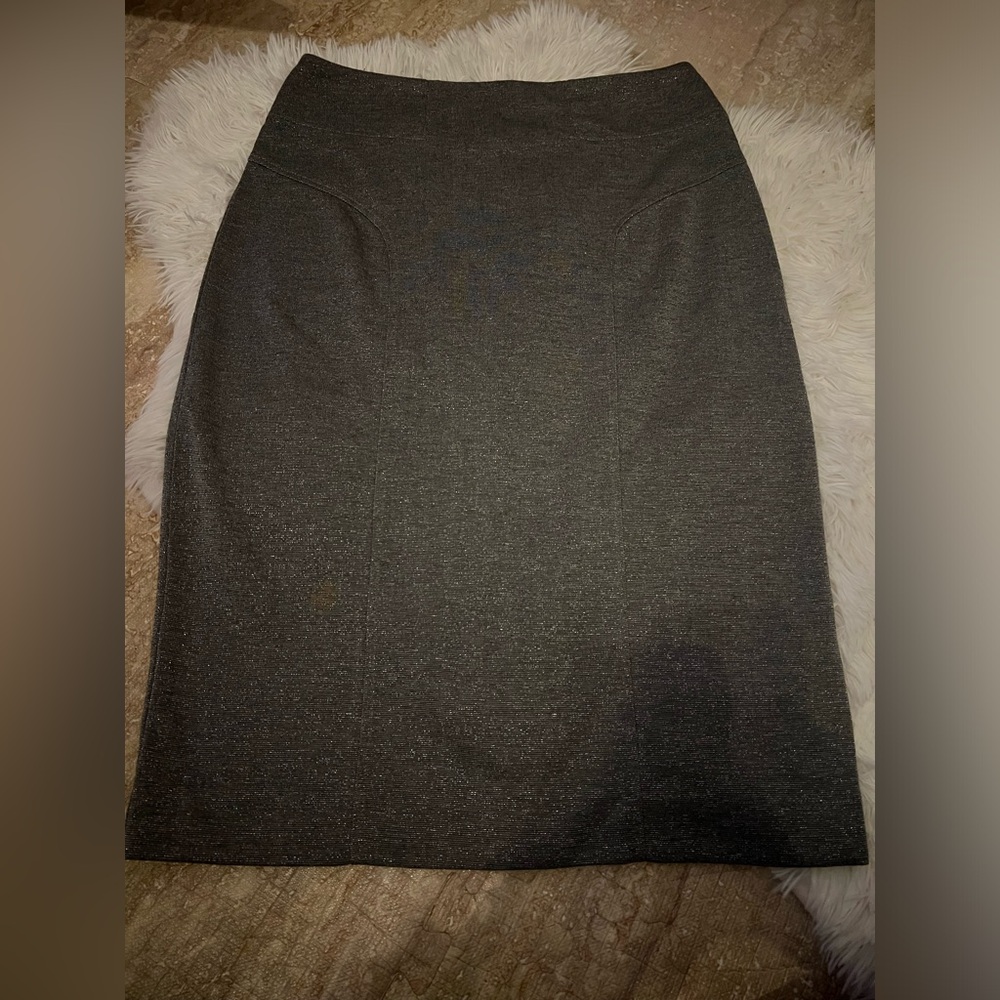 New York & Company Charcoal Pencil Skirt